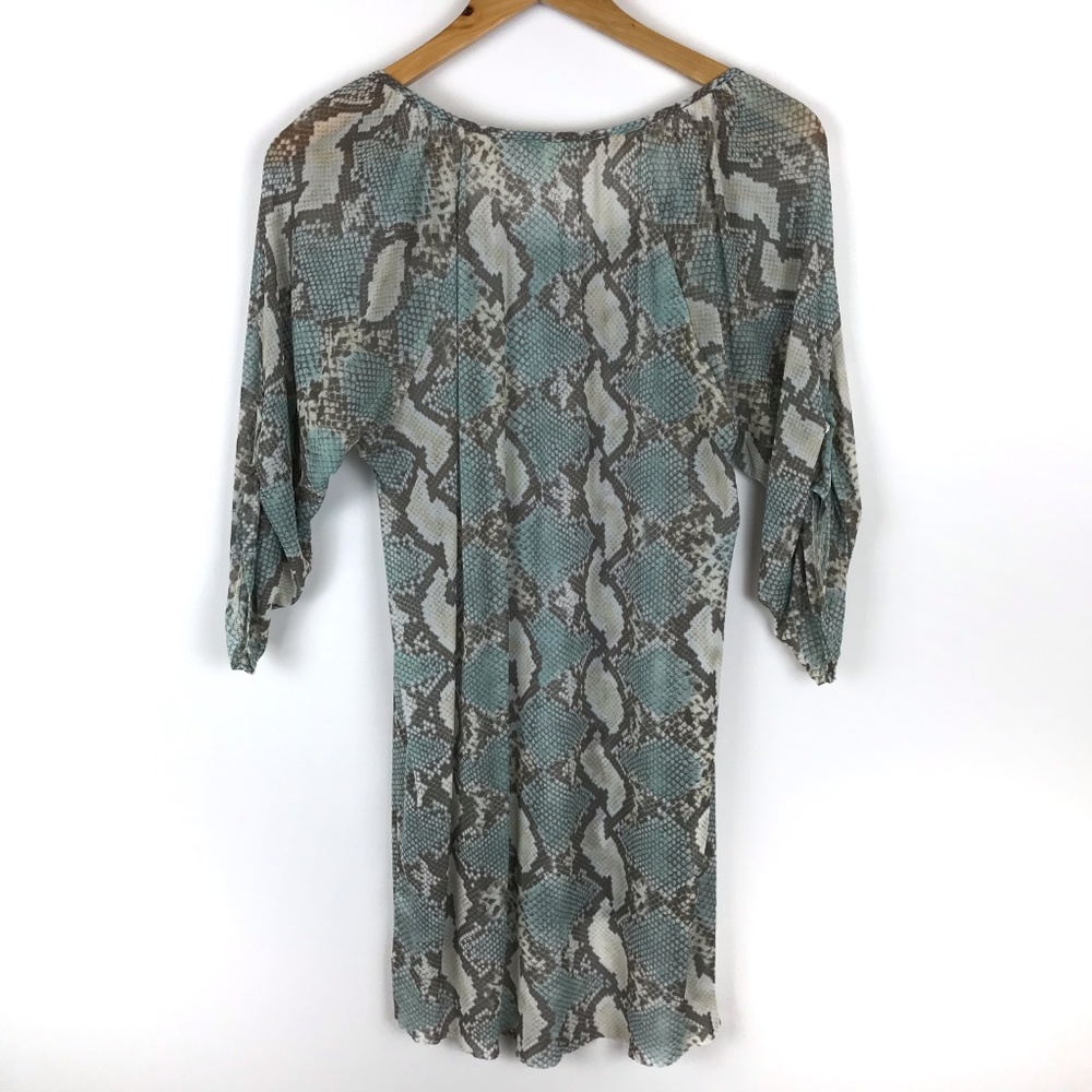 Anthro | Weston Wear Snake Print Tunic Blouse - Picture 5 of 5